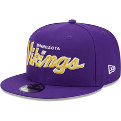Minnesota Vikings New Era Main Script 9FIFTY Snapback Hat