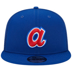 Atlanta Braves New Era Cooperstown Collection Team Color Trucker 9FIFTY Snapback Hat | MLB On Sale