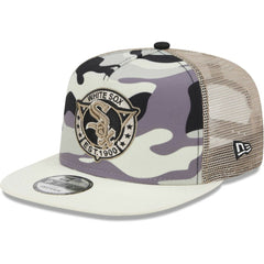 Chicago White Sox New Era Chrome Camo A-Frame 9FIFTY Trucker Snapback Hat | MLB New