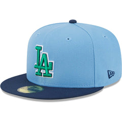 Los Angeles Dodgers New Era Green Undervisor 59FIFTY Fitted Hat | MLB New