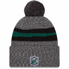 New York Jets New Era 2023 Sideline Sport Cuffed Pom Knit Hat