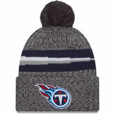 Tennessee Titans New Era 2023 Sideline Sport Cuffed Pom Knit Hat