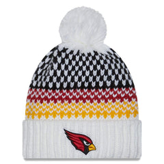 Arizona Cardinals New Era Women's 2023 Sideline Cuffed Knit Hat with Pom