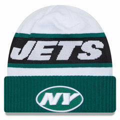 New York Jets New Era 2023 Sideline Tech Cuffed Knit Hat