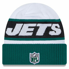 New York Jets New Era 2023 Sideline Tech Cuffed Knit Hat