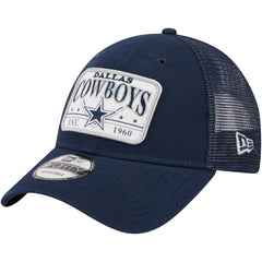 Dallas Cowboys New Era Plate 9FORTY Trucker Adjustable Hat