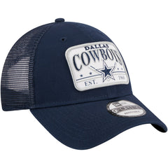 Dallas Cowboys New Era Plate 9FORTY Trucker Adjustable Hat