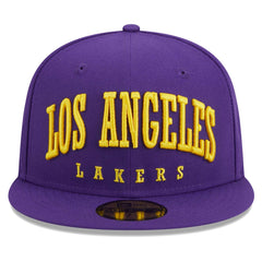 Los Angeles Lakers Big Arch Text 59FIFTY Fitted Hat Discount