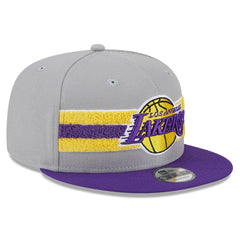 Los Angeles Lakers Chenille Band 9FIFTY Snapback Hat New