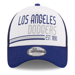 Los Angeles Dodgers New Era Stacked A-Frame Trucker 9FORTY Adjustable Hat | MLB US