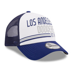 Los Angeles Dodgers New Era Stacked A-Frame Trucker 9FORTY Adjustable Hat | MLB US