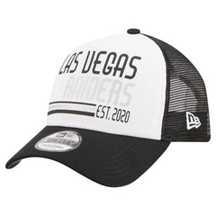 Las Vegas Raiders New Era Stacked A-Frame Trucker 9FORTY Adjustable Hat