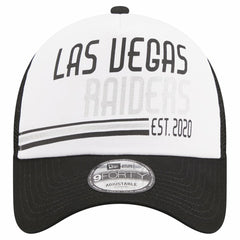 Las Vegas Raiders New Era Stacked A-Frame Trucker 9FORTY Adjustable Hat