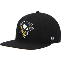 Pittsburgh Penguins '47 Sure Shot Captain Snapback Hat Discount