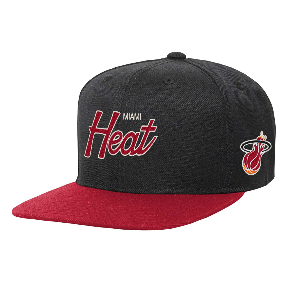 Miami Heat Youth Team Script Snapback Hat Discount
