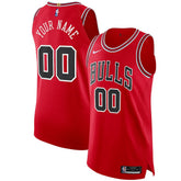 Chicago Bulls Authentic Custom Jersey Red sale Online