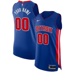 Detroit Pistons Authentic Custom Jersey Blue sale Outlet
