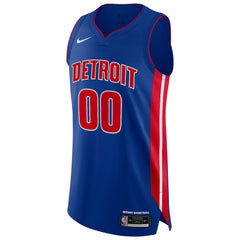 Detroit Pistons Authentic Custom Jersey Blue sale Outlet