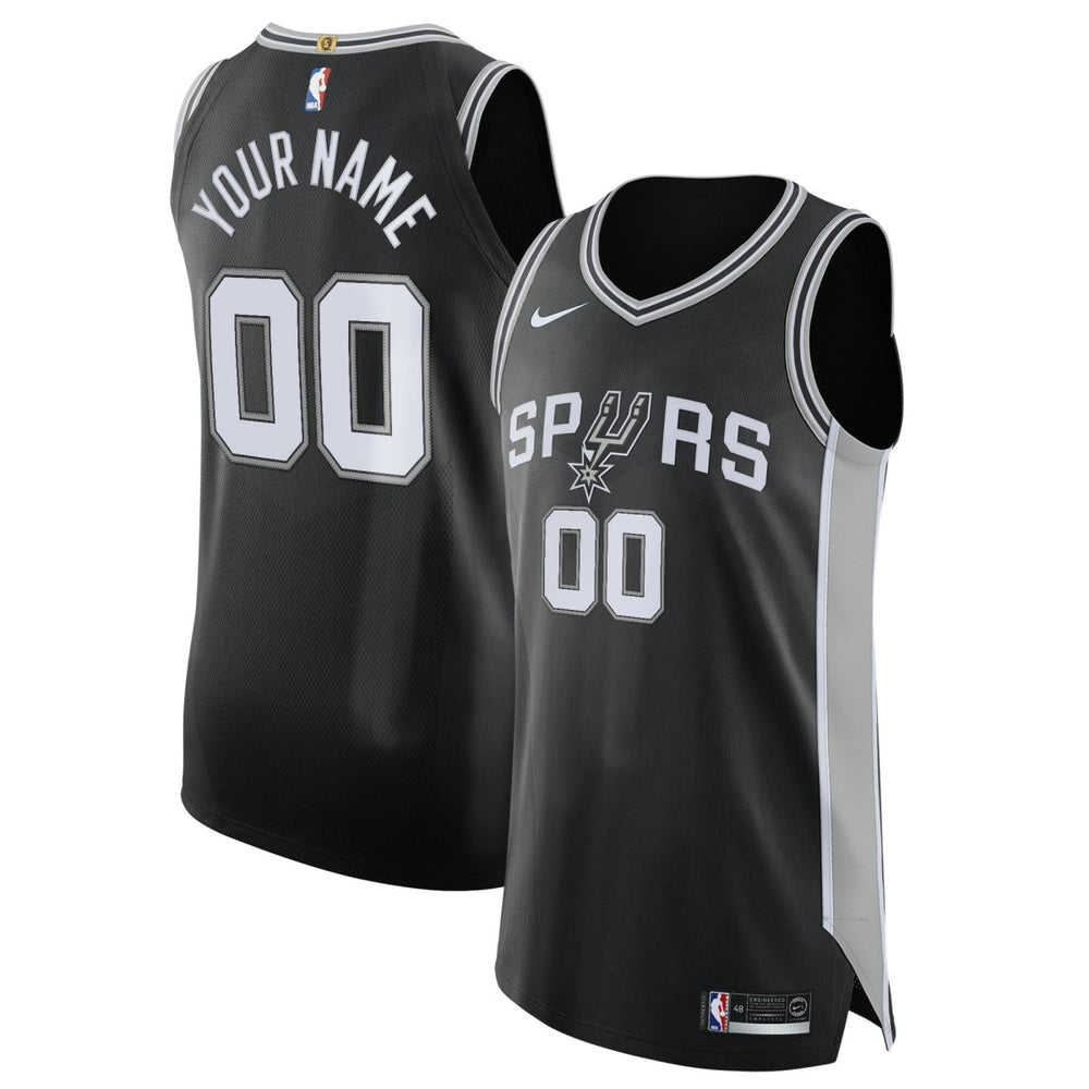 San Antonio Spurs Authentic Custom Jersey Black For Sale