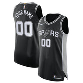 San Antonio Spurs Authentic Custom Jersey Black For Sale