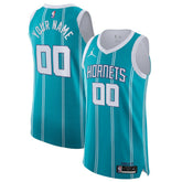 Charlotte Hornets Jordan Brand 2020/21 Authentic Custom Jersey Teal On Sale