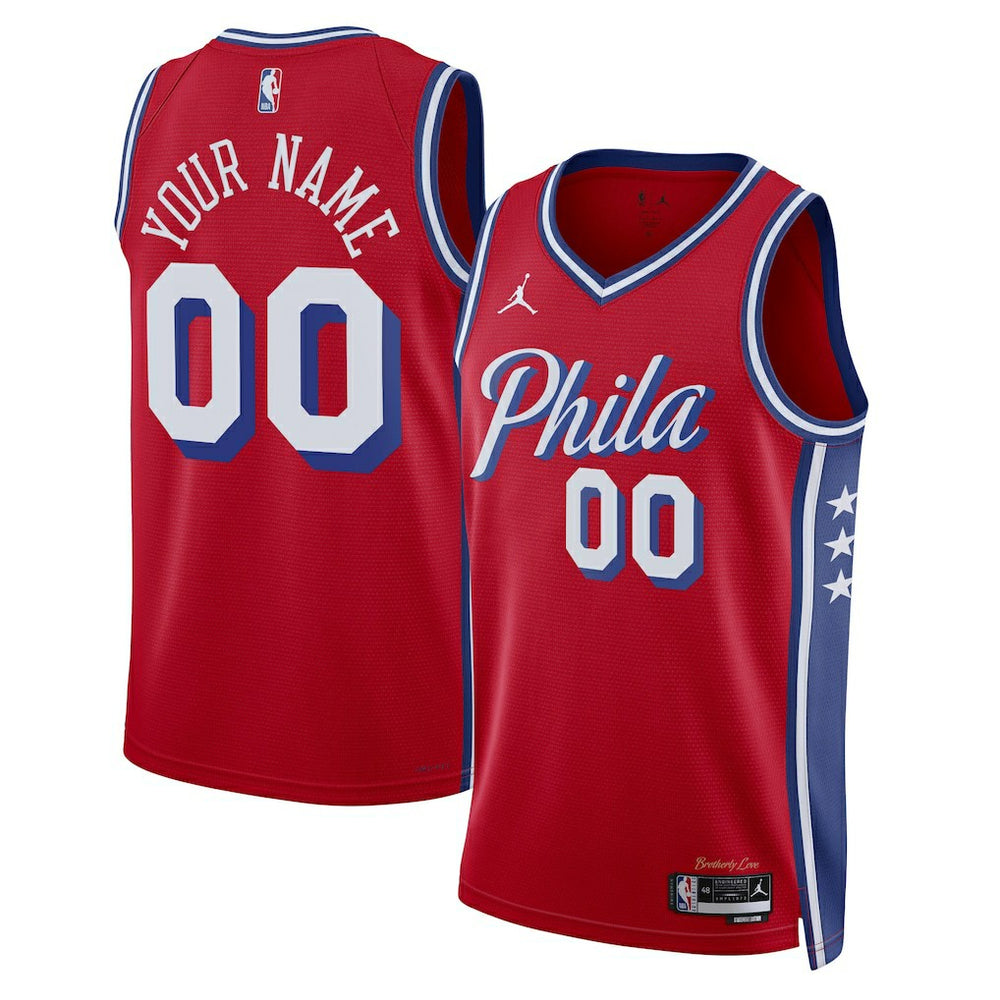 Philadelphia 76ers Jordan Brand Unisex 2022/23 Swingman Custom Jersey Discount