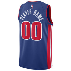 Detroit Pistons Swingman Custom Jersey Blue sale New
