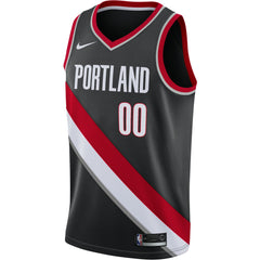 Portland Trail Blazers Swingman Custom Jersey Black On Sale