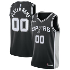 San Antonio Spurs Swingman Custom Jersey Black Online