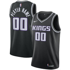 Sacramento Kings Swingman Custom Jersey Black On Sale
