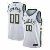 Milwaukee Bucks Swingman Custom Jersey White New
