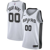 San Antonio Spurs Custom Swingman Jersey White On Sale