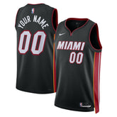 Miami Heat Unisex Swingman Custom Jersey Black Discount