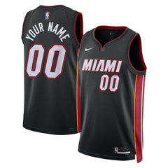 Miami Heat Unisex Swingman Custom Jersey Black Discount