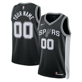 San Antonio Spurs Unisex Swingman Custom Jersey Black Online