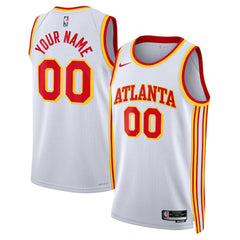 Atlanta Hawks Unisex Swingman Custom Jersey White Outlet