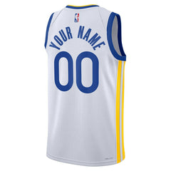 Golden State Warriors Unisex Swingman Custom Jersey White sale On Sale