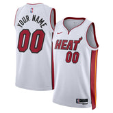 Miami Heat Unisex Swingman Custom Jersey White For Sale
