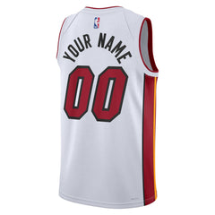 Miami Heat Unisex Swingman Custom Jersey White For Sale