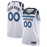 Minnesota Timberwolves Unisex Swingman Custom Jersey White Online