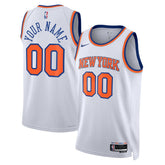 New York Knicks Unisex Swingman Custom Jersey White New