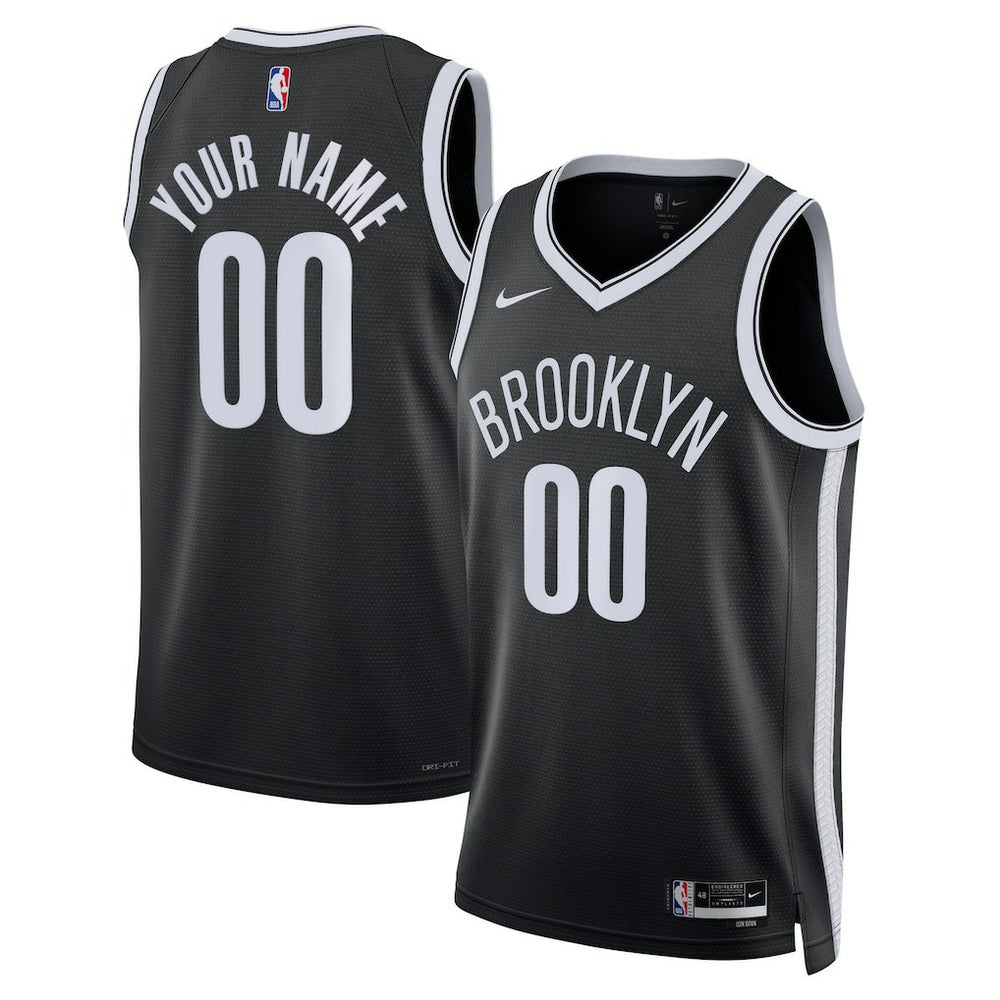Brooklyn Nets Unisex Swingman Custom Jersey Black Online