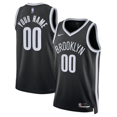 Brooklyn Nets Unisex Swingman Custom Jersey Black Online