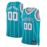 Charlotte Hornets Jordan Brand Unisex Swingman Custom Jersey Teal Online