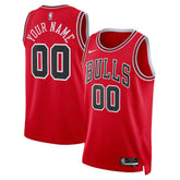 Chicago Bulls Unisex Swingman Custom Jersey Red sale Outlet