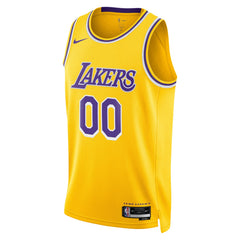 Los Angeles Lakers Unisex Swingman Custom Jersey Gold Online