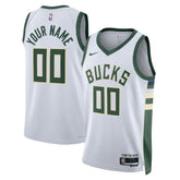 Milwaukee Bucks Unisex Swingman Custom Jersey White Discount