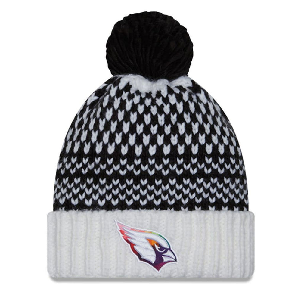 Arizona Cardinals New Era Women's 2023 NFL Crucial Catch Cuffed Pom Knit Hat
