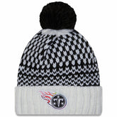 Tennessee Titans New Era Women's 2023 NFL Crucial Catch Cuffed Pom Knit Hat