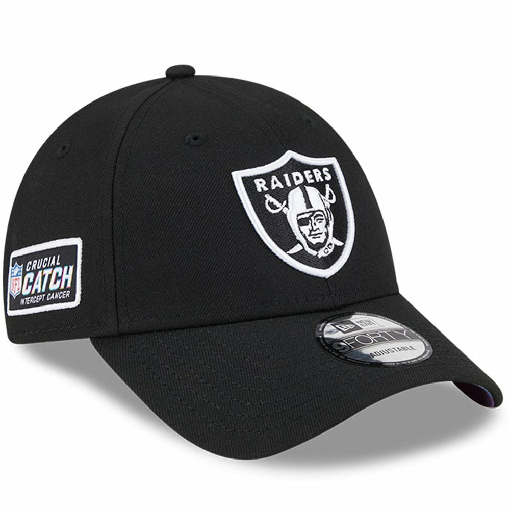 Las Vegas Raiders New Era 2023 NFL Crucial Catch 9FORTY Adjustable Hat